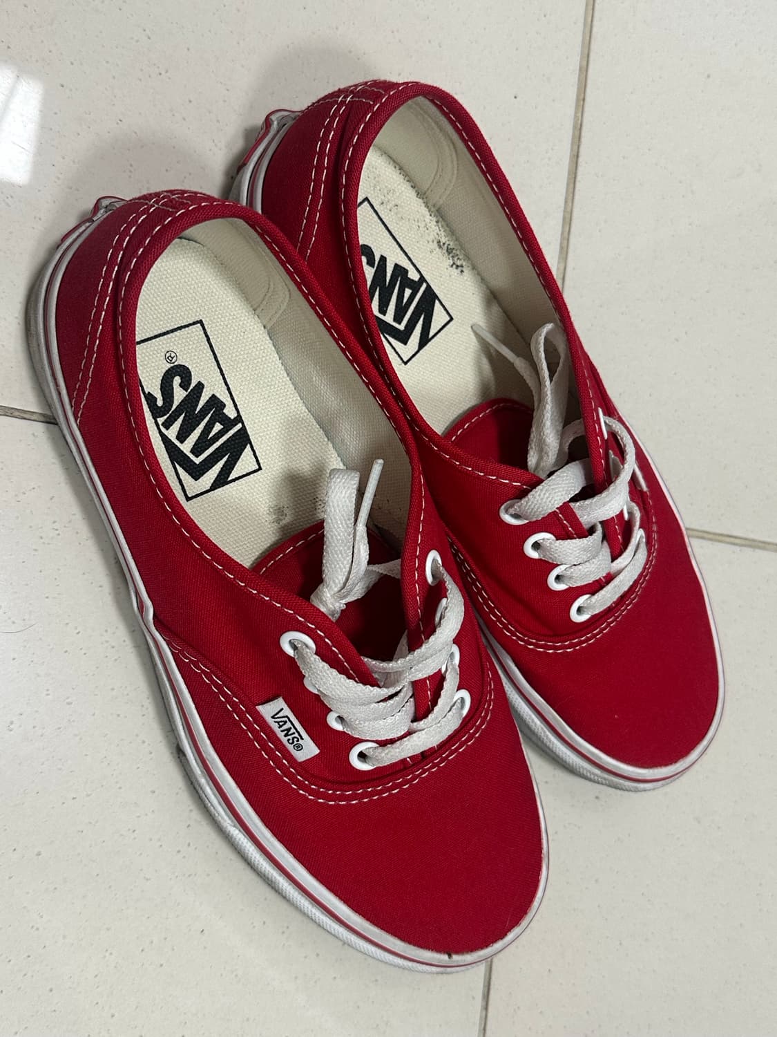 반스 어센틱 레드 운동화 상품이미지1