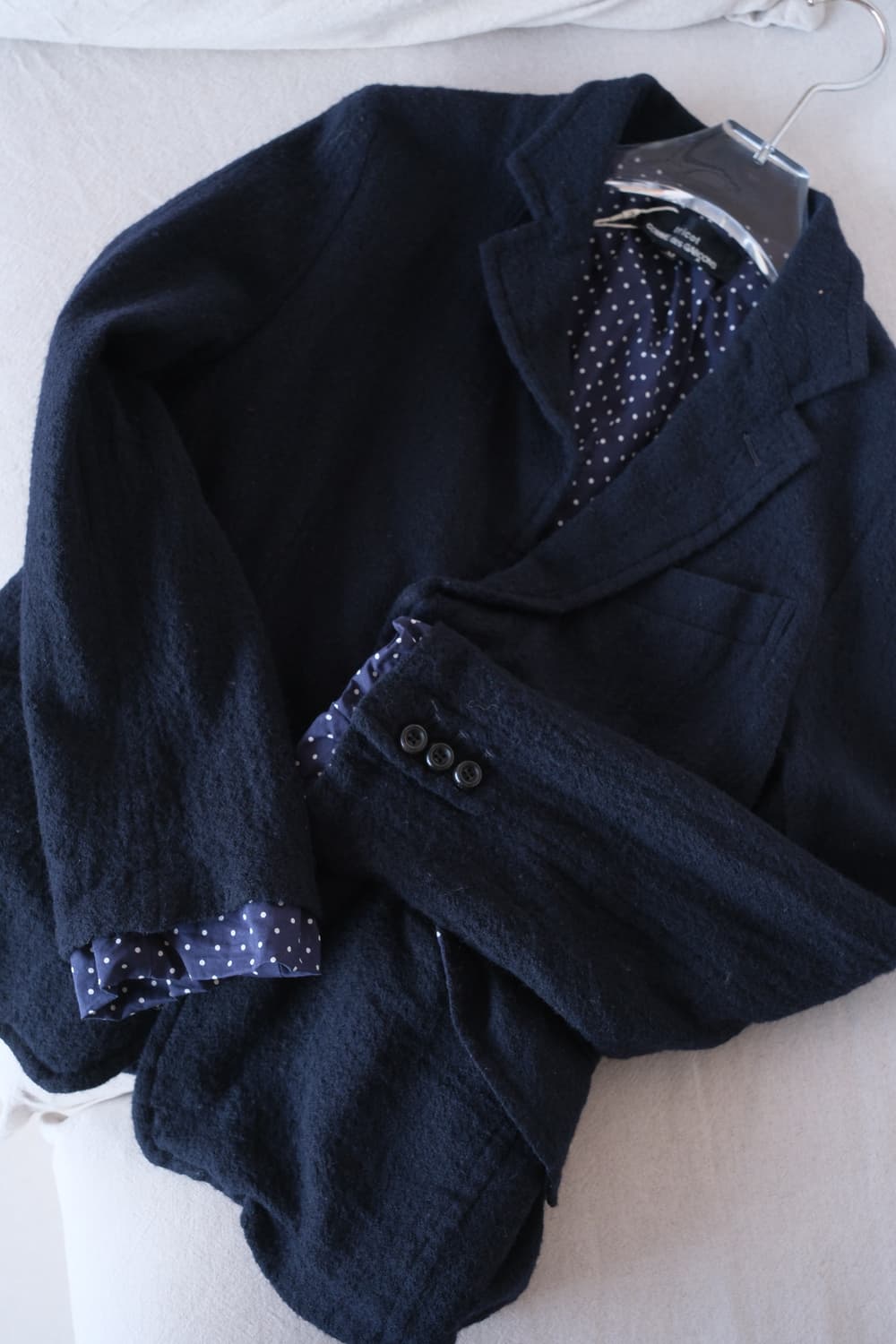 Shurunken wool dot lining wool jacket 상품이미지1