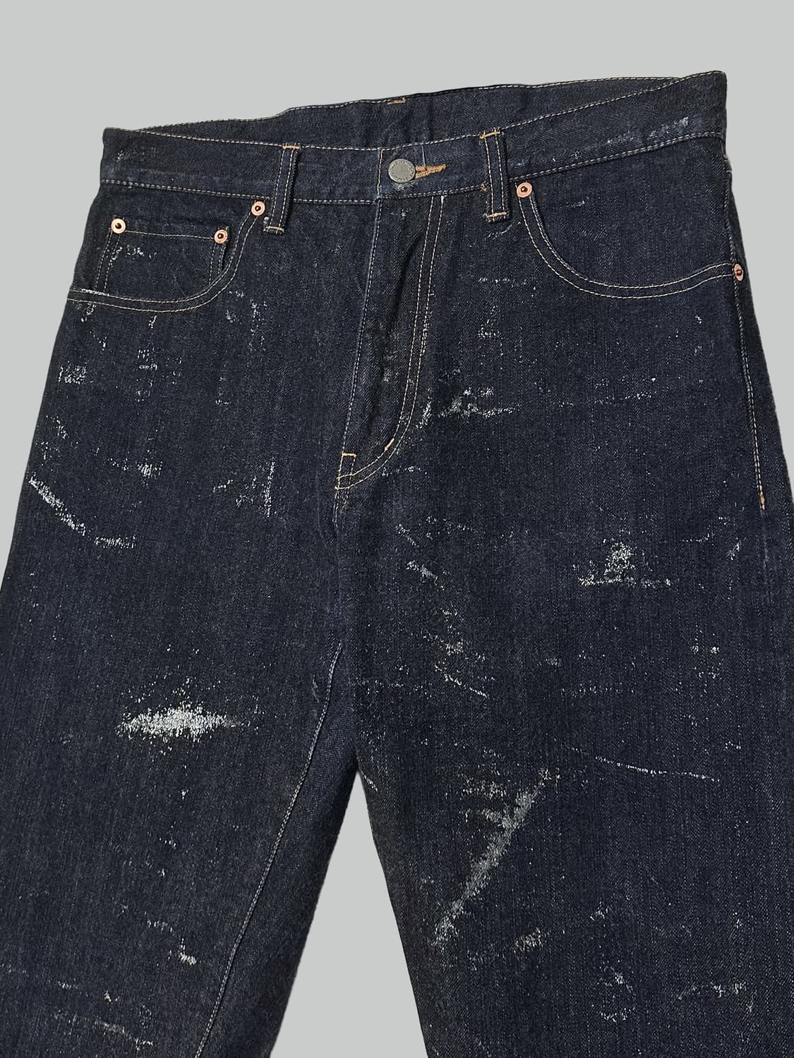 꼼데가르송 옴므 실버 페인팅 데님 상품이미지3