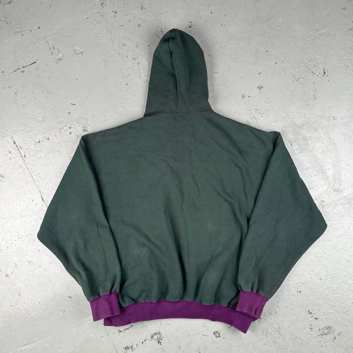 빈티지 듀오폴드 그린 퍼플 후드 상품이미지2