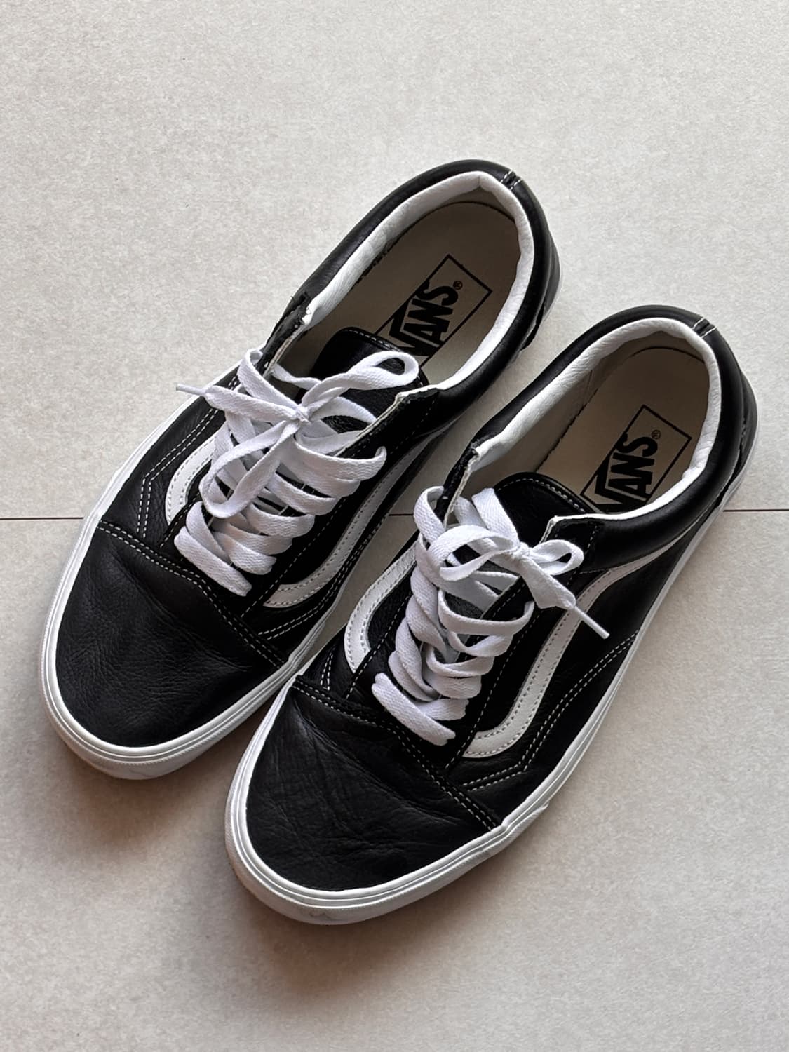 반스 레더 올드스쿨 블랙 290 상품이미지8