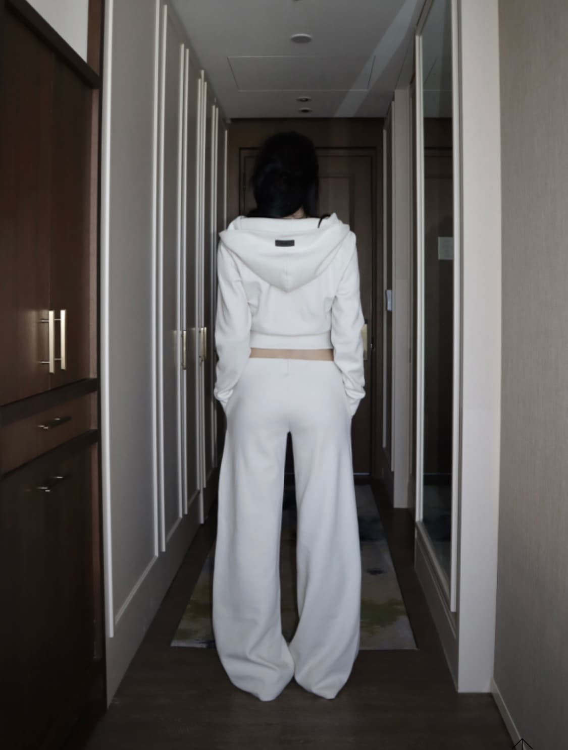 클라따 로우 트레이닝 팬츠 크림  상품이미지4