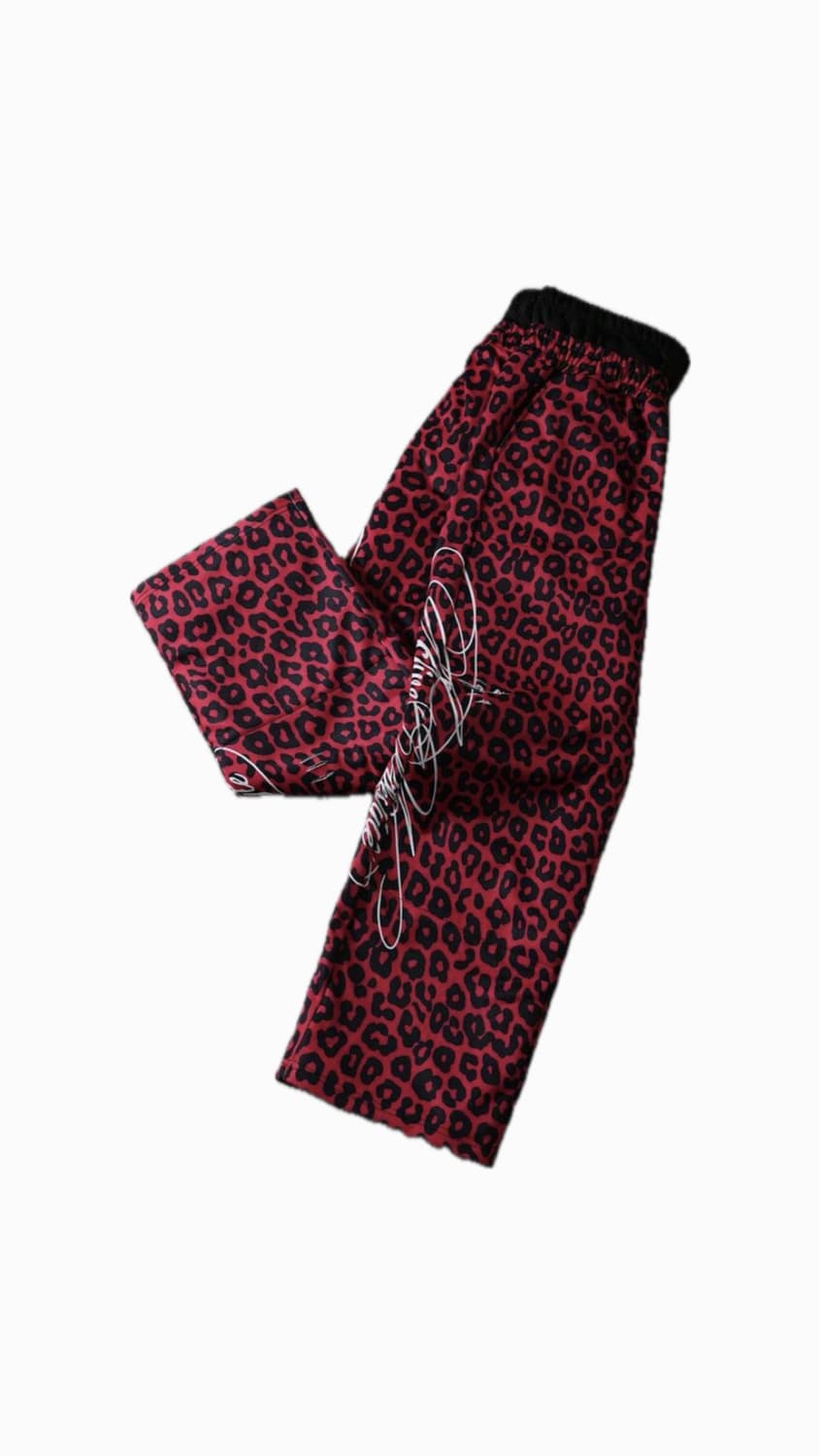 레오파드 새깅 스웻 팬츠 상품이미지2