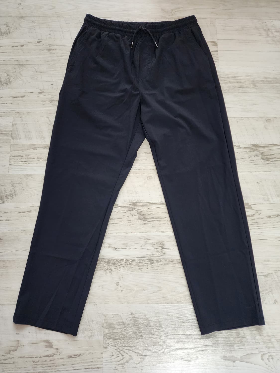 나일론 혼방 밴딩 이지 팬츠. XXL(33,34,35) 블랙 츄리닝 바지 상품이미지1