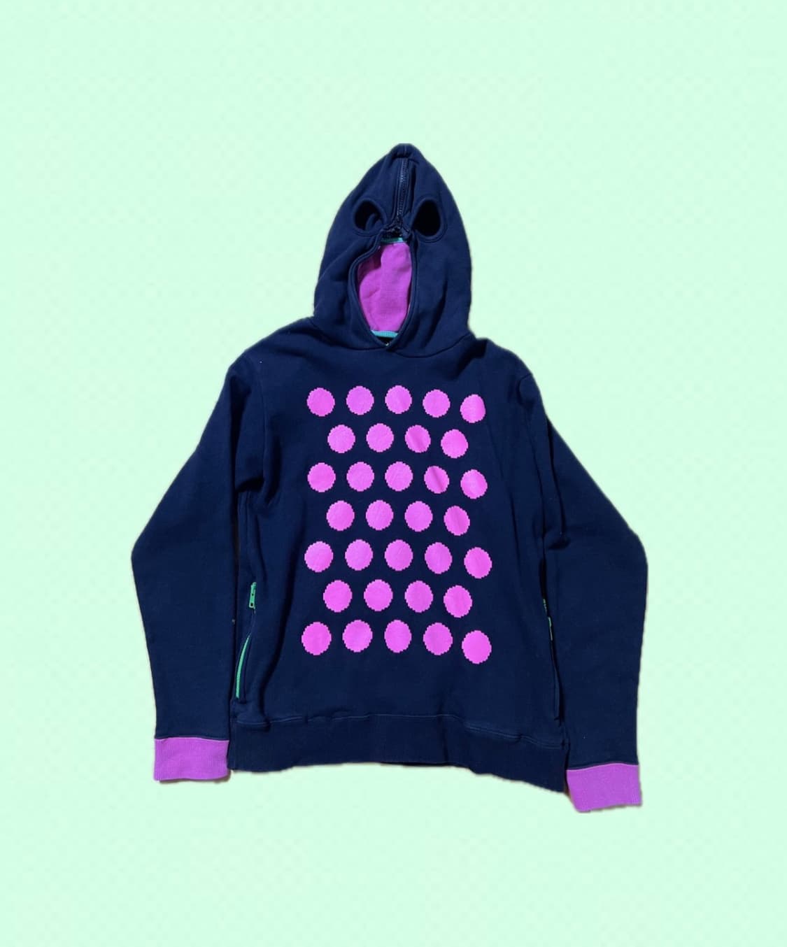 이모 펑크 씬키드 네온 후드집업 상품이미지1