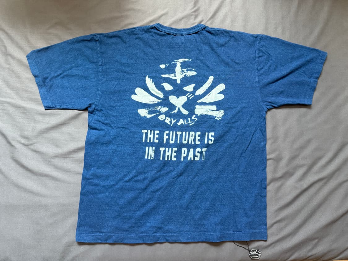 휴먼메이드 인디고 다이드 티셔츠 상품이미지1