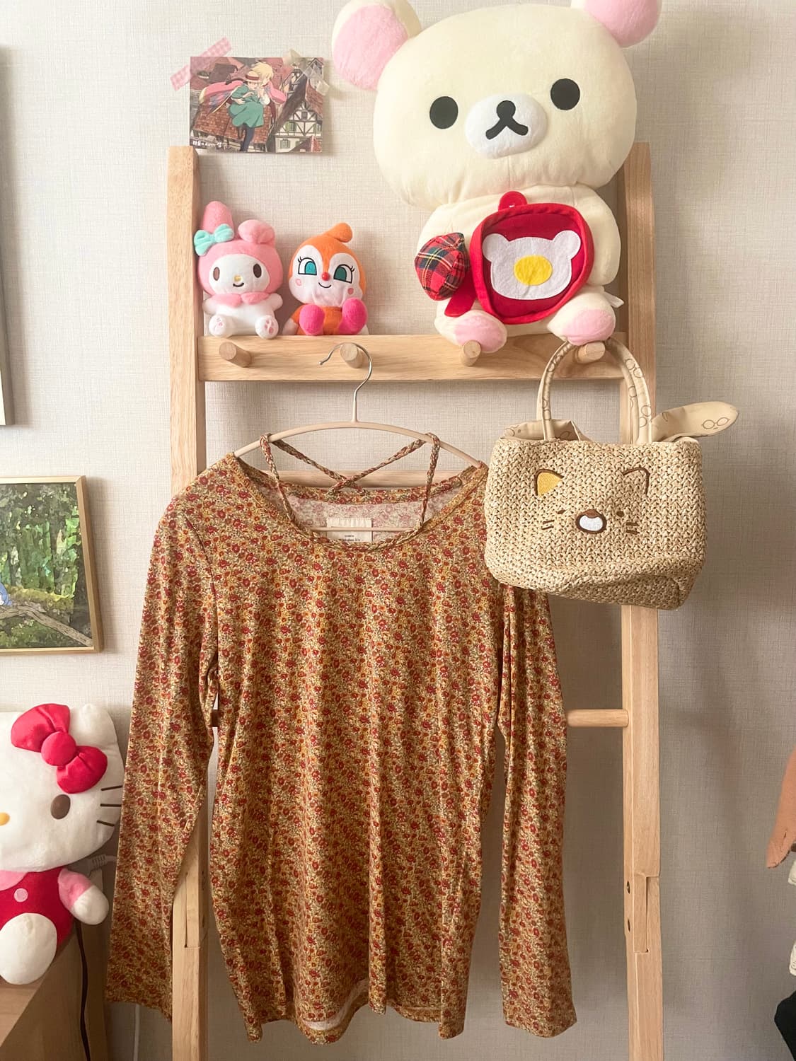 모리걸 빈티지 잔꽃 가디건 set 💛🧡🌸 상품이미지2