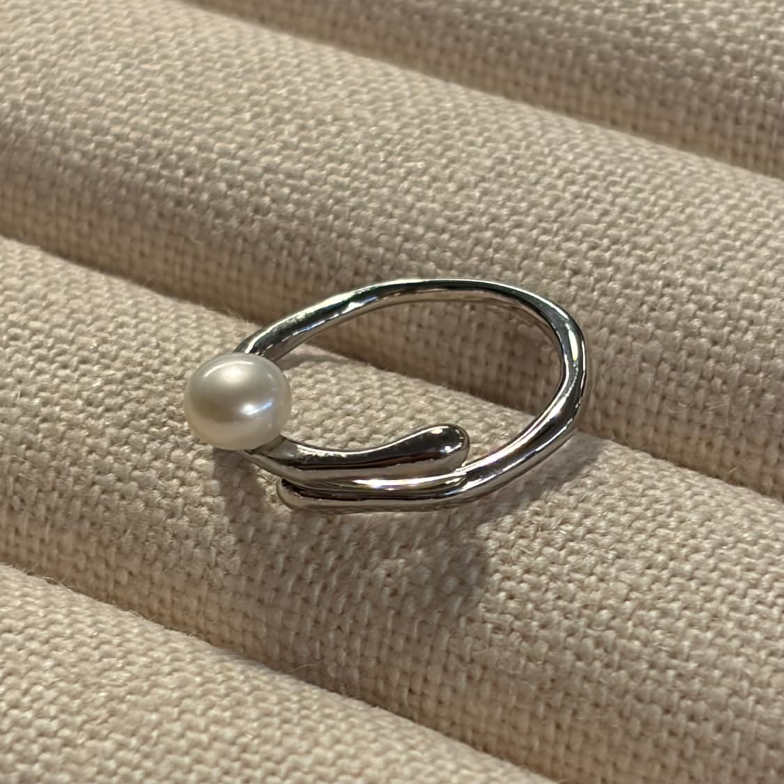 새상품 여성 신주 진주알 반지  상품이미지2
