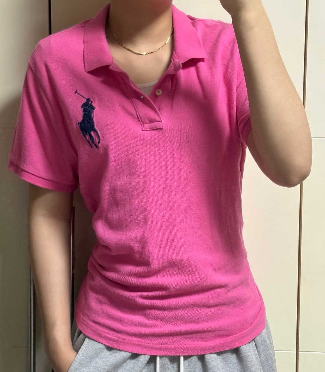 폴로 랄프로렌 빅포니 핑크 카라티 상품이미지1