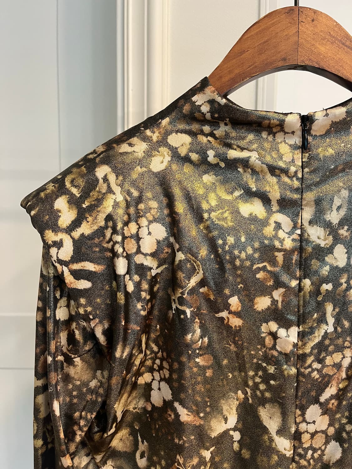 올세인츠 패턴 셔링 롱 슬리브 미니 원피스 상품이미지5