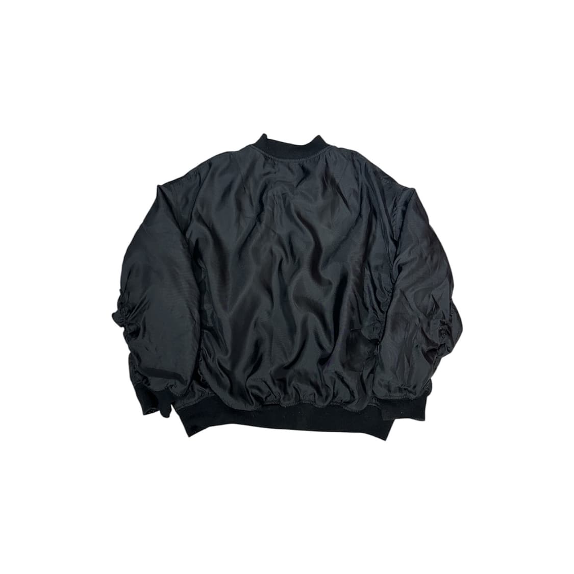 일본 빈티지 COLZA 블랙 자수 스카잔 봄버 항공 잠바 L 상품이미지5