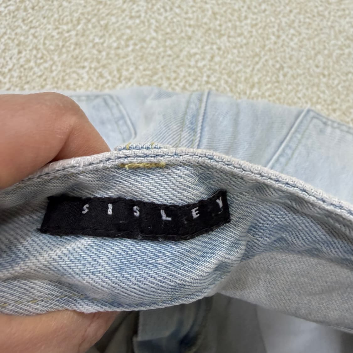44 시슬리 여성 워싱 데님팬츠 0121T2 상품이미지4