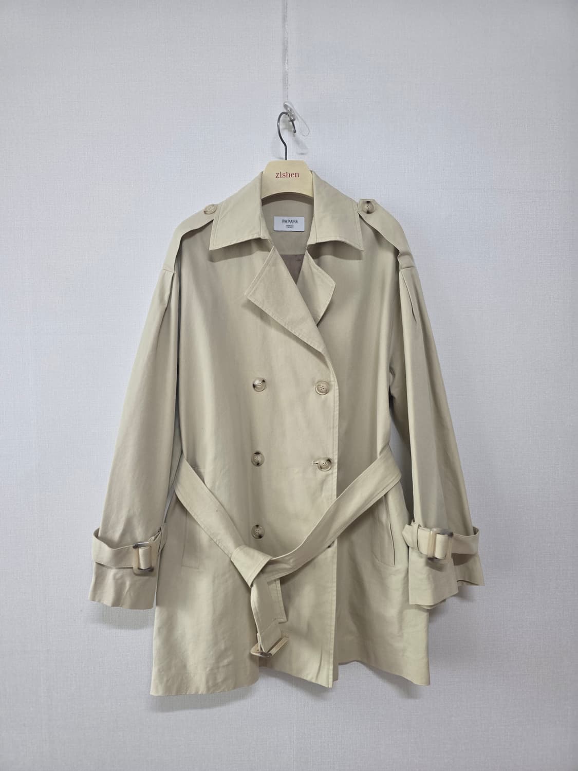 파파야 트렌치코트 상품이미지1