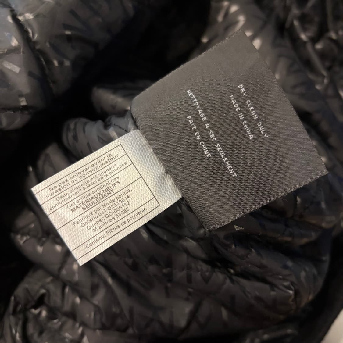 [M] 앤드류마크 블랙 내피 울 남성 하프 코트 D65 상품이미지8