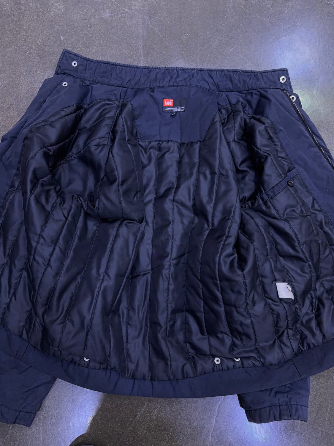 Lee 유니온 빈티지 2레이어 싱글 블루종 자켓 네이비 95 상품이미지9