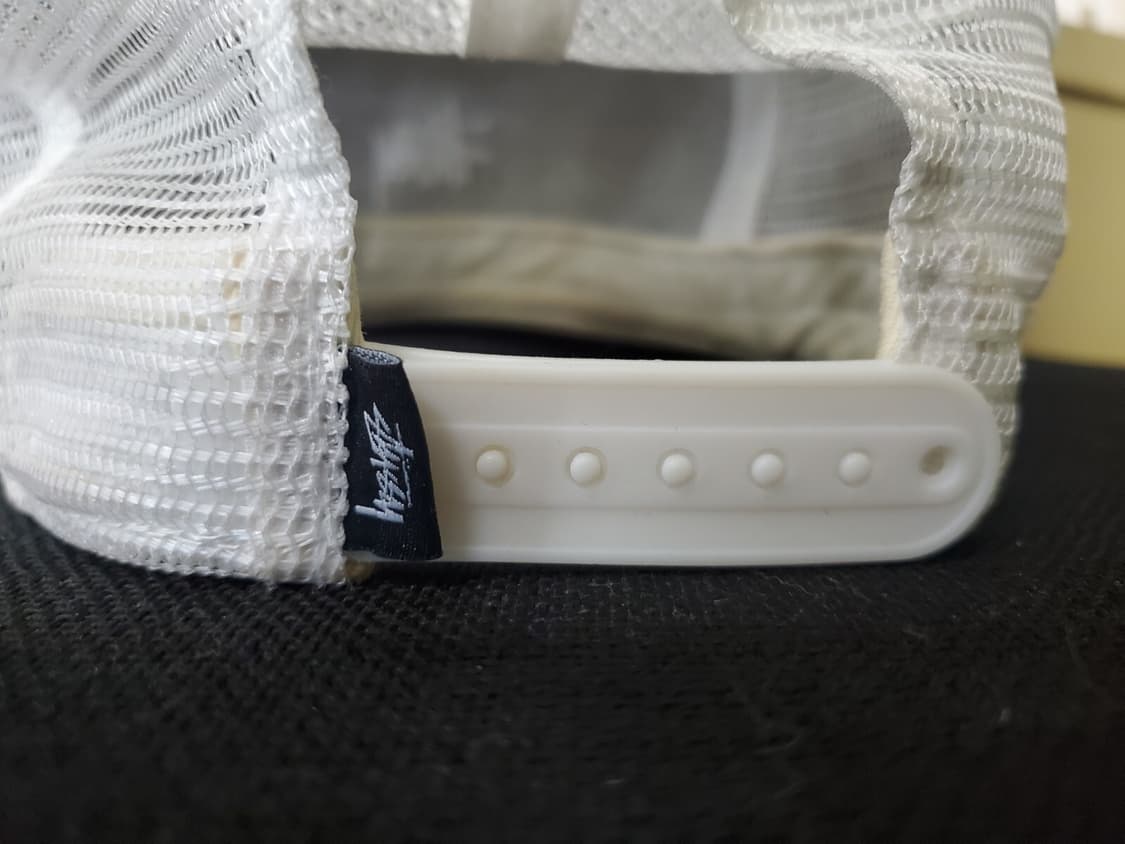 15SS 스투시 트러커 스타 패턴 캡 버건디/화이트 상품이미지4