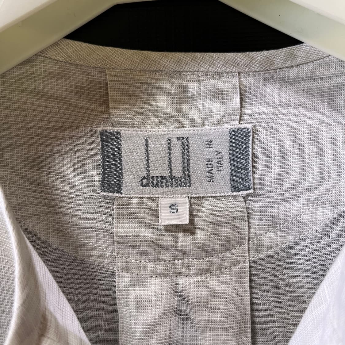 S) 던힐 Made in Italy 린넨 반팔 셔츠  상품이미지8