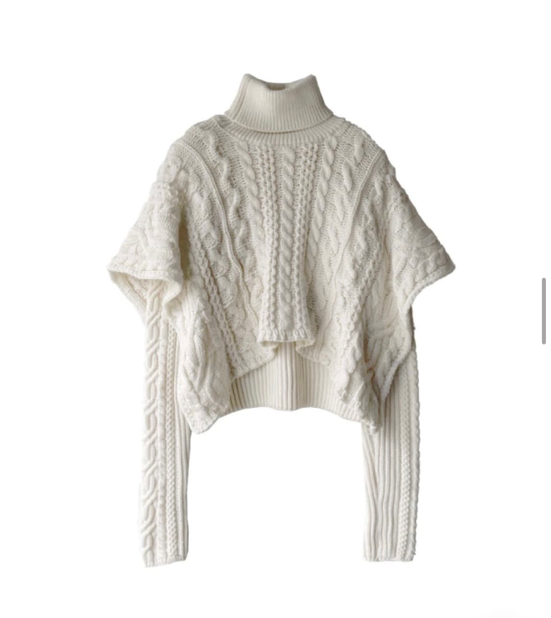 김아홉 케이프 니트 (아이보리) 상품이미지4