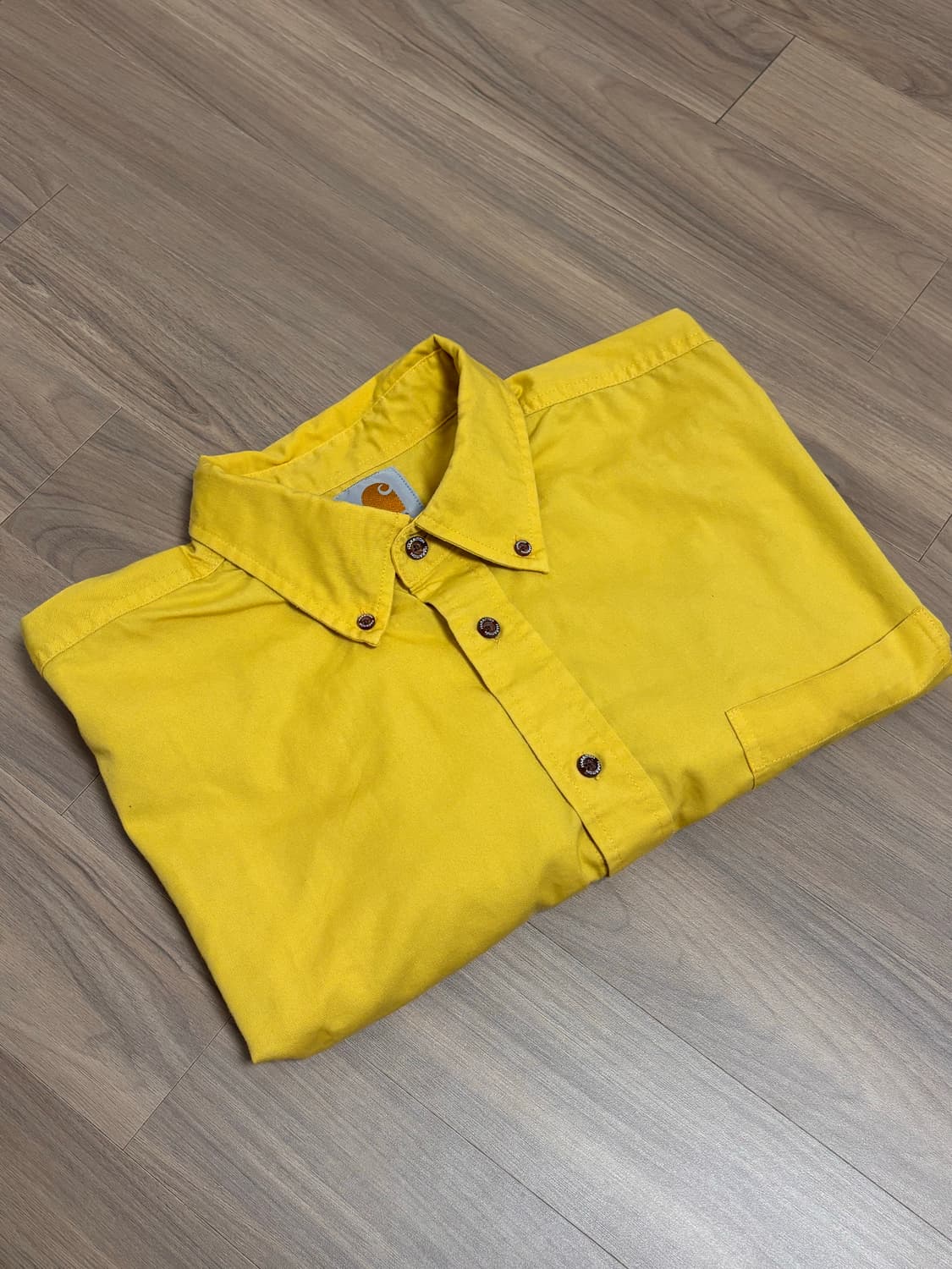 칼하트 셔츠 L 옐로우 상품이미지5