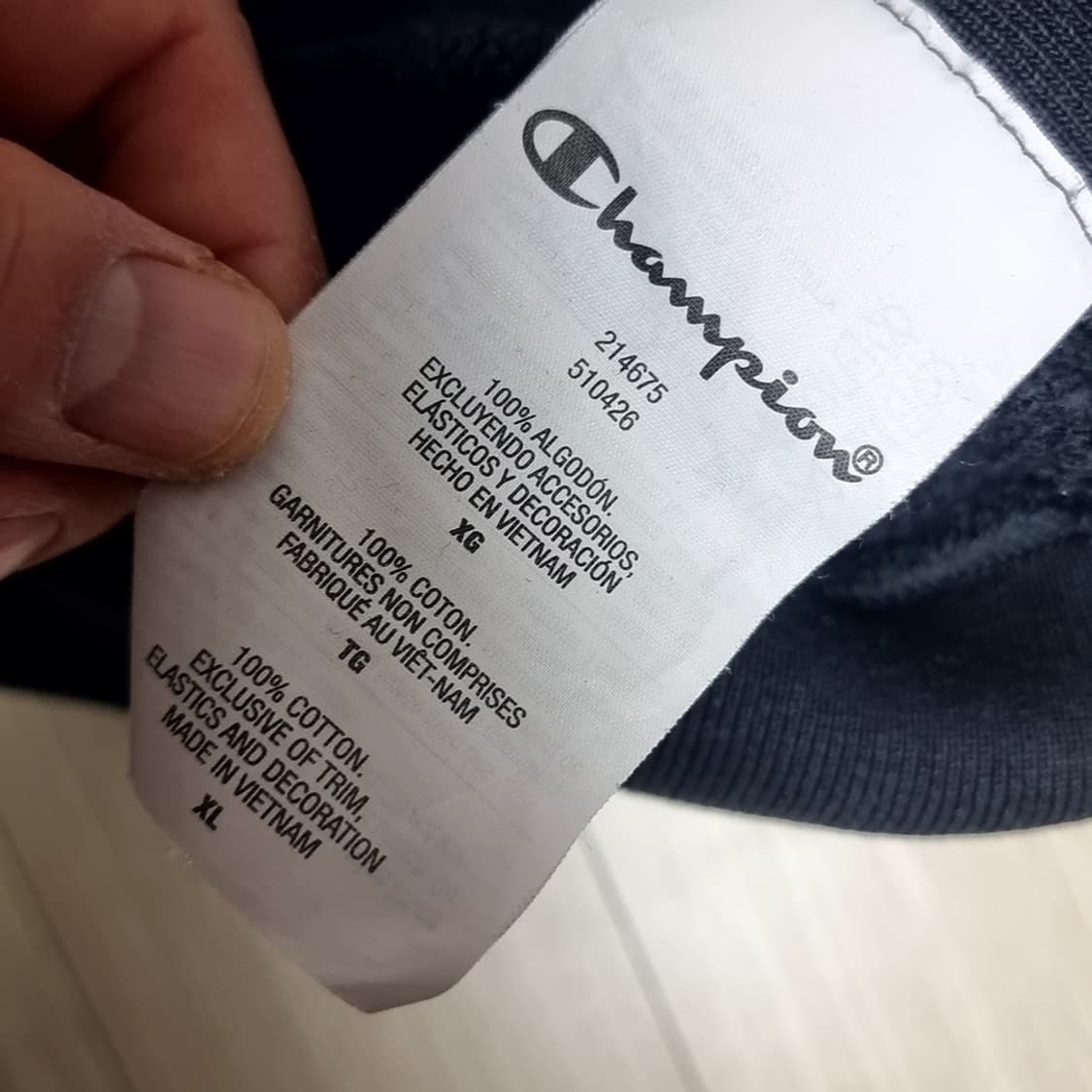 빈티지 챔피온 후드티 네이비(xl) 상품이미지6