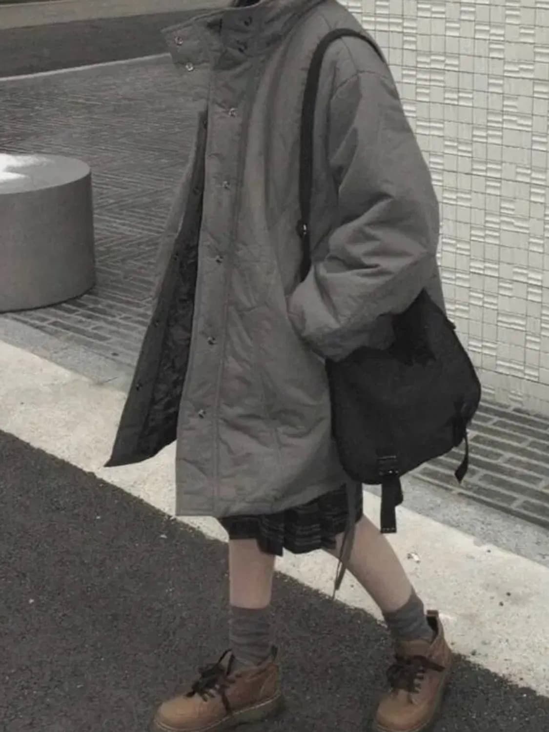 김아홉 세이지 컬러 롱야상 패딩 상품이미지4