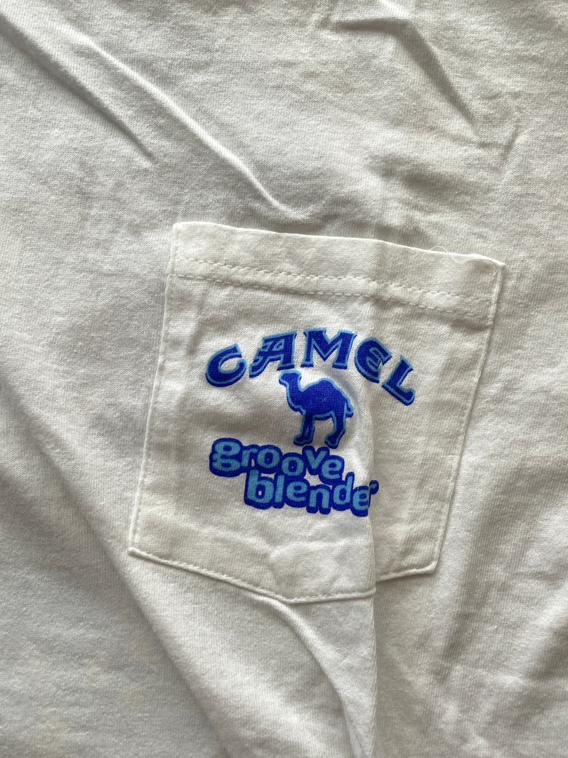 90s 카멜 프로모 빈티지 포켓 티셔츠 상품이미지5