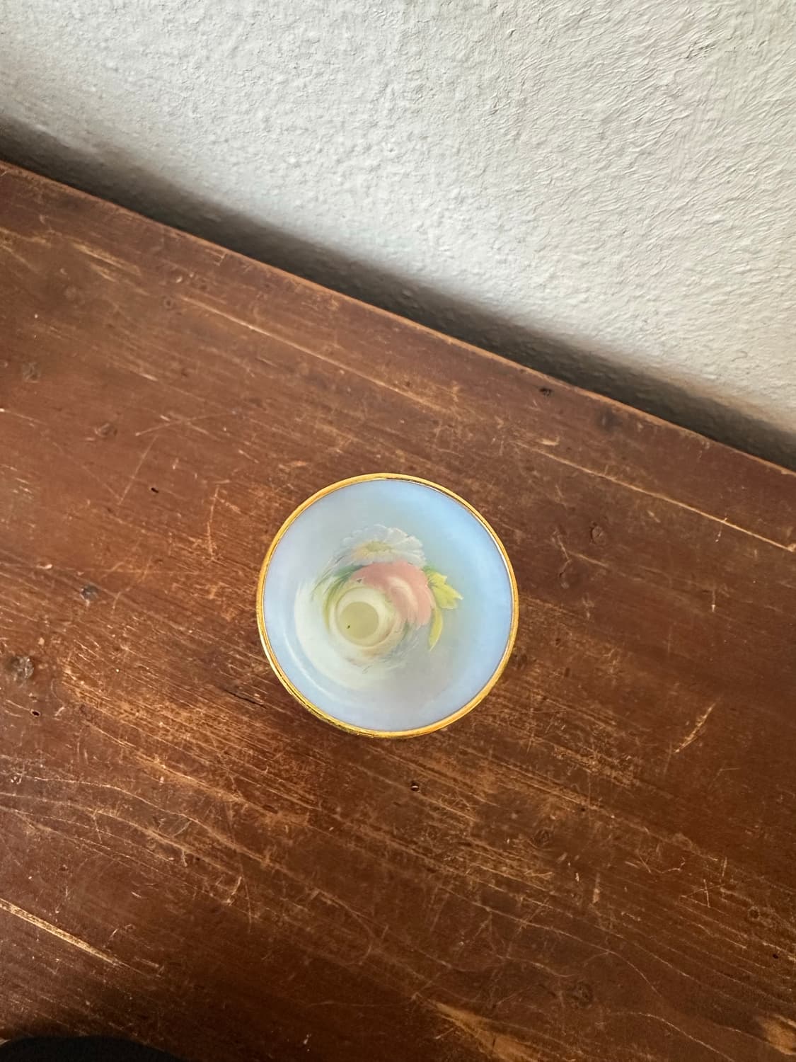 독일)빈티지 플로랄 오팔린 화병 상품이미지5