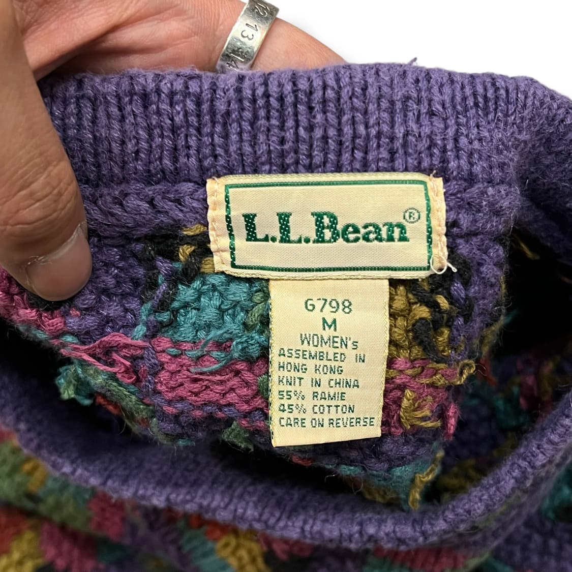  엘엘빈 패턴 니트 y13898 상품이미지7