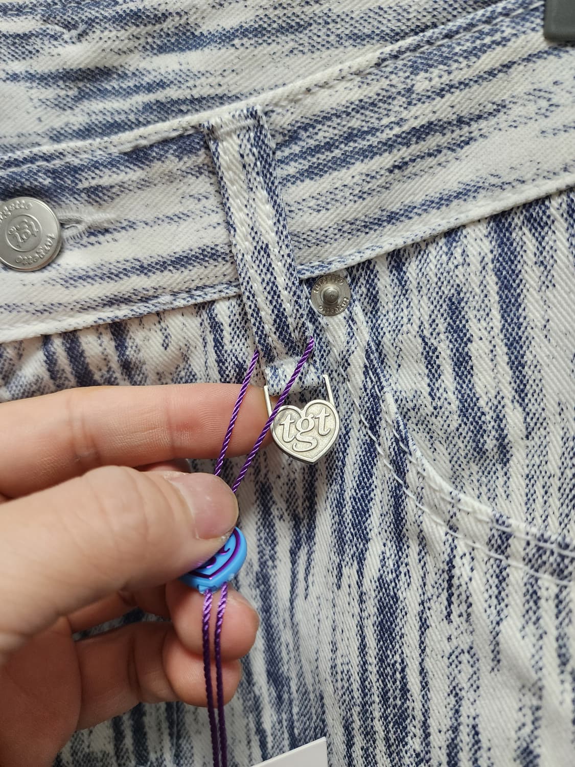 (새상품) TARGETTO 타게토 기하학패턴 데님 상품이미지8