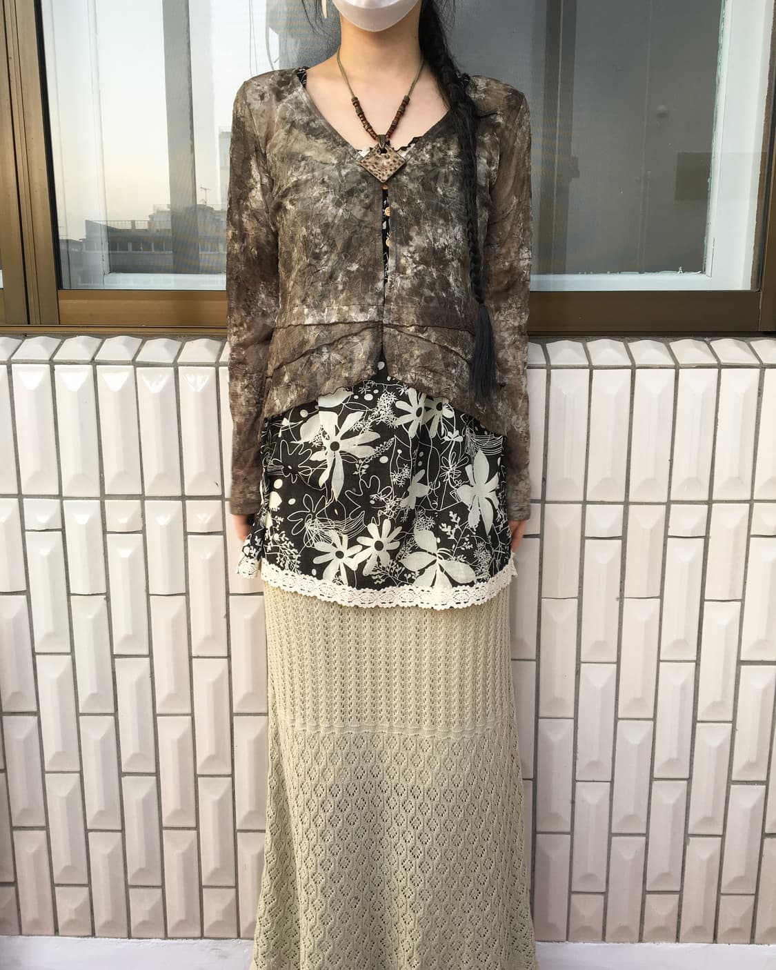 Dyed mesh caridgan 상품이미지7