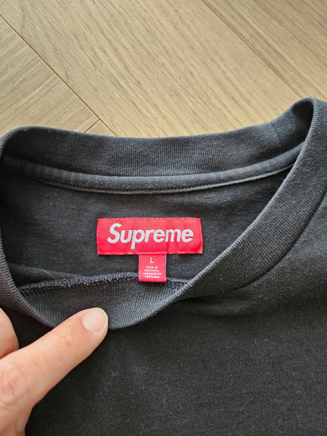 슈프림 스몰 박스 롱슬리브 블랙 L - 24SS 상품이미지3