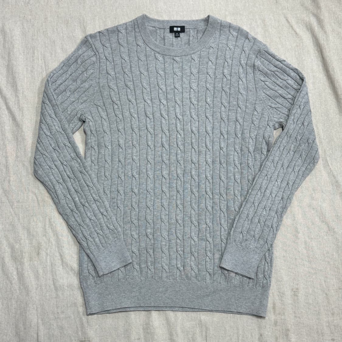 유니클로 캐시미어 케이블니트 XL 상품이미지1