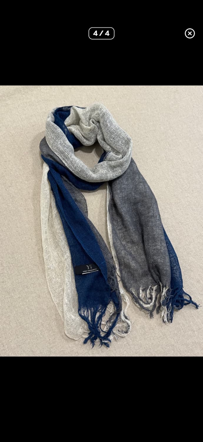 요지야마모토 린넨 레이어드 머플러 상품이미지4