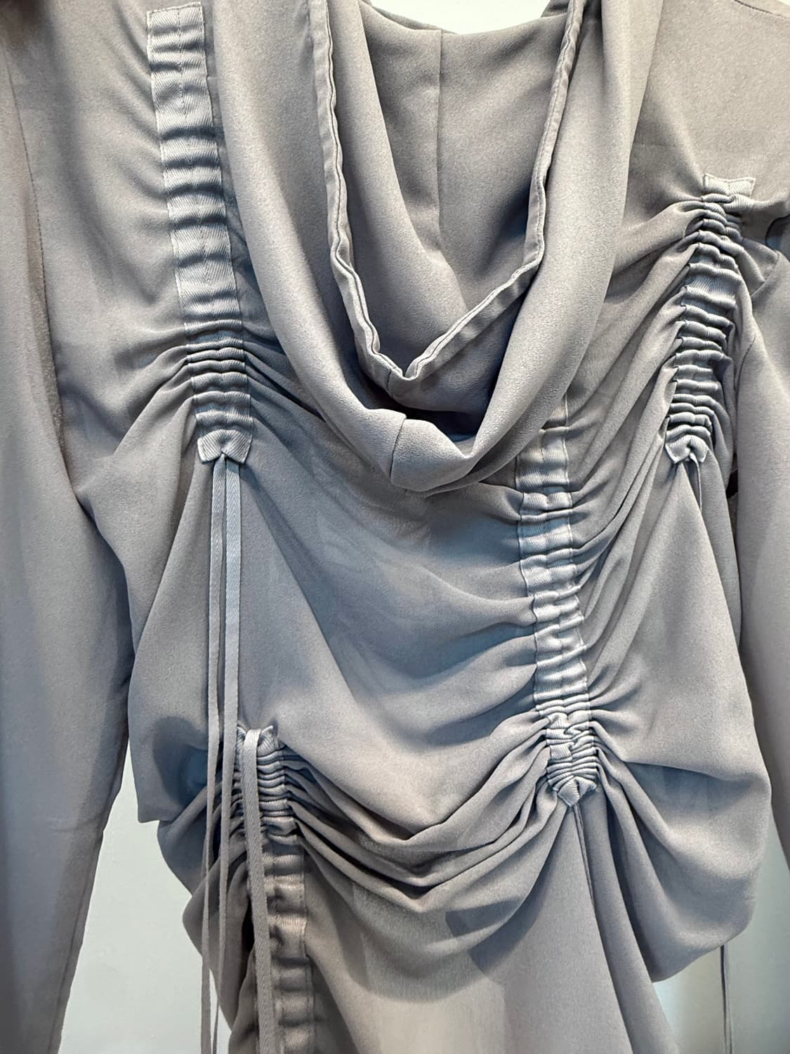 나체 셔링 쉬폰 후드집업 상품이미지5