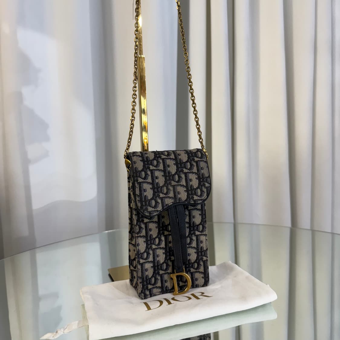 디올 오블리크 새들 버티컬 크로스백 상품이미지2