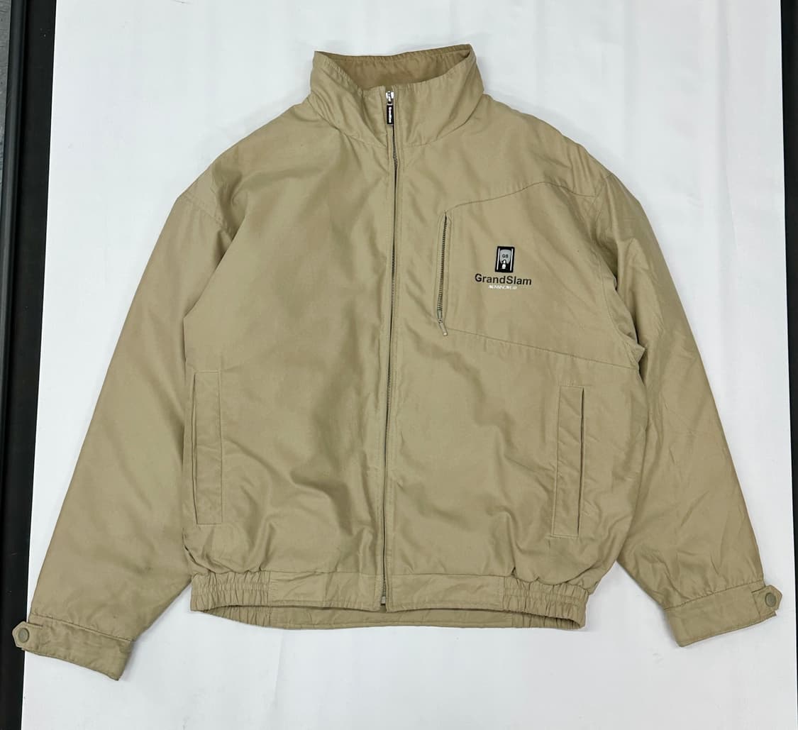 Grand slam 베이지 봄버 자켓 시티보이 아메카지 베이직 바람막이 상품이미지2