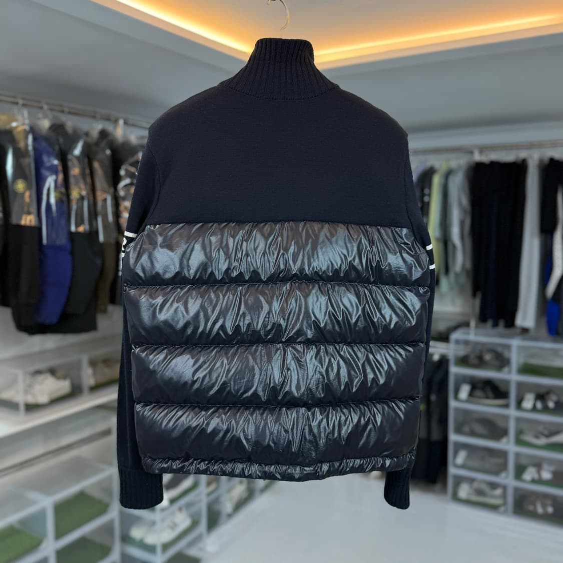[정품] 몽클레어 니트 다운 하이브리드 다운 자켓 M  상품이미지3