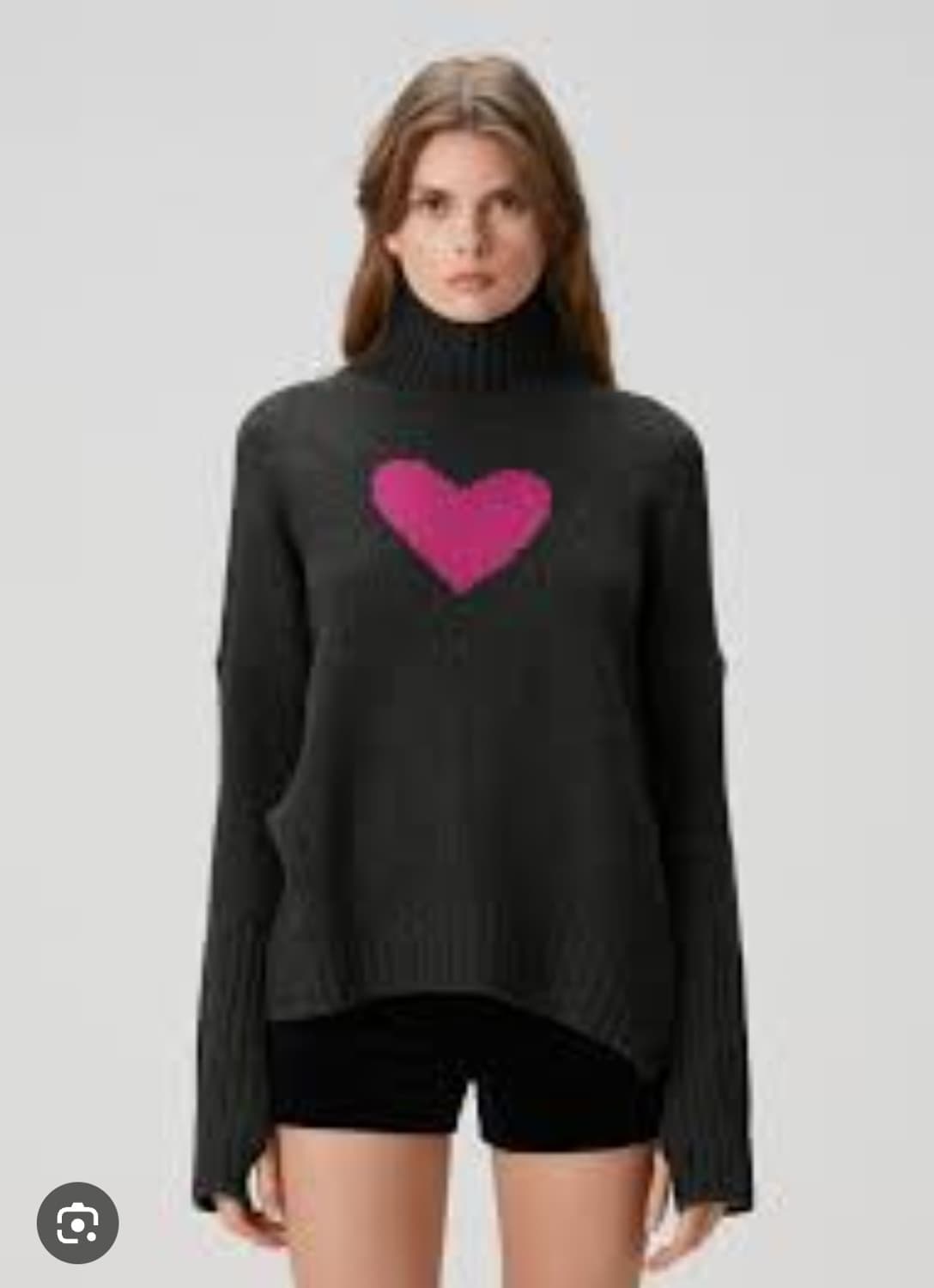 자딕앤볼테르 하트 패턴 터틀넥 니트 m사이즈 상품이미지1