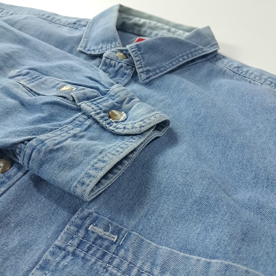 CK280 XL 말보로 90s 미국판  데님 투포켓 셔츠 남방 상품이미지4