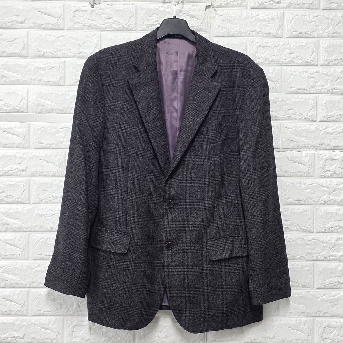 빨질레리 캐시미어혼방 체크 블레이저 자켓 L 상품이미지1