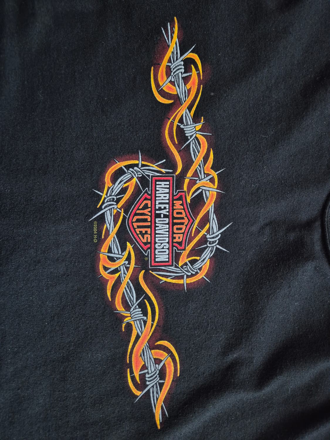 할리데이비슨 플레임 와이어 롱슬리브 XL 상품이미지2