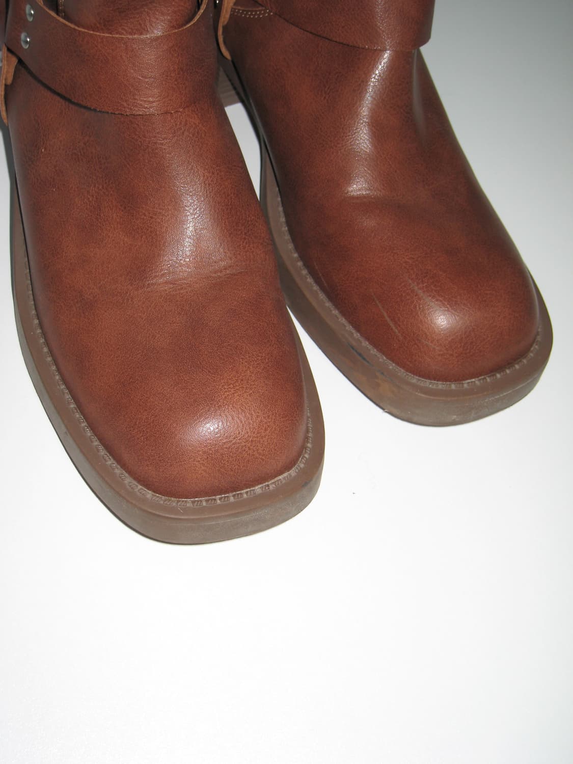 브라운 버클 롱부츠 상품이미지4