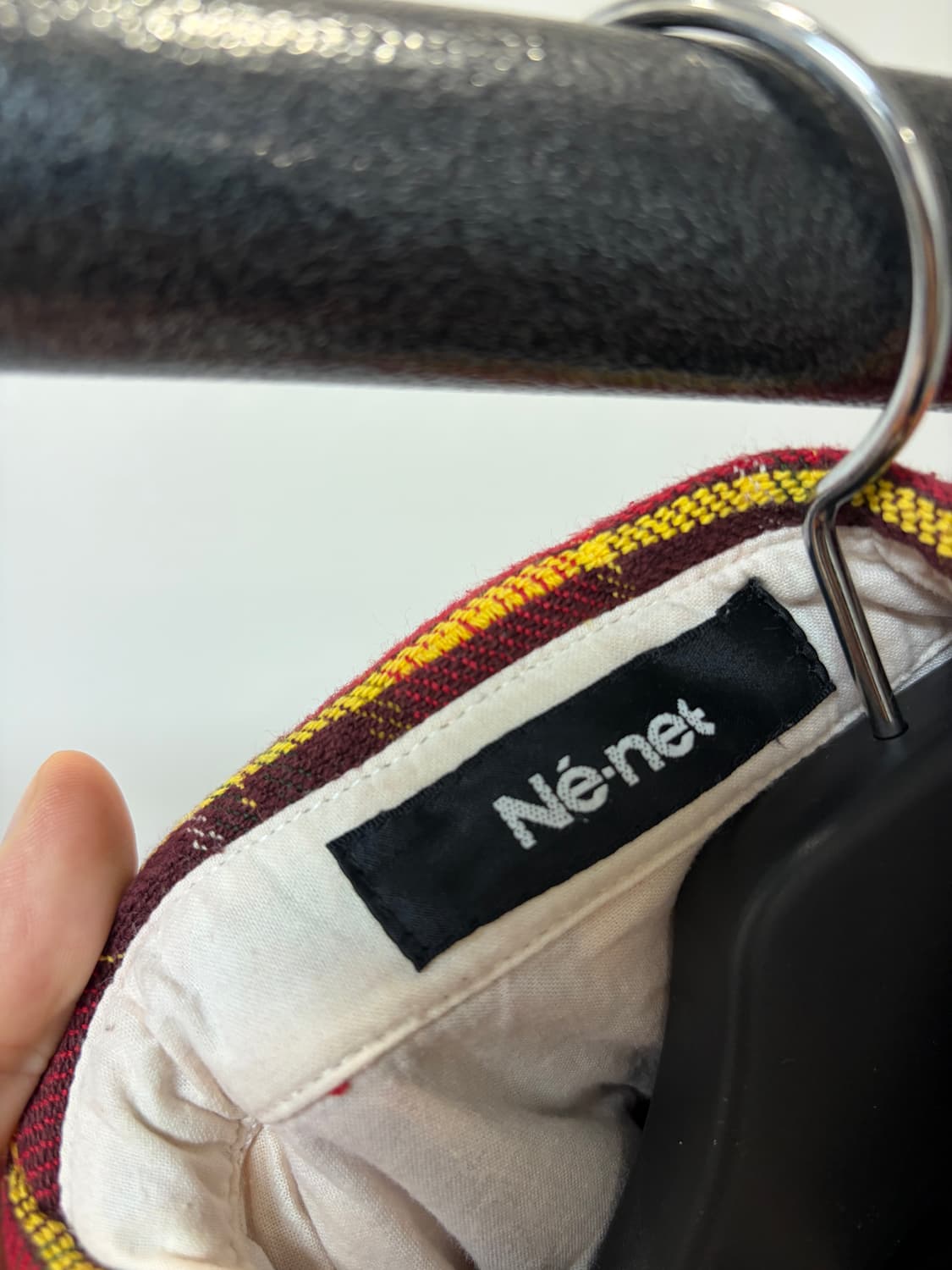 (2) Ne-net 네넷 플란넬 체크 패턴 셔츠 상품이미지4