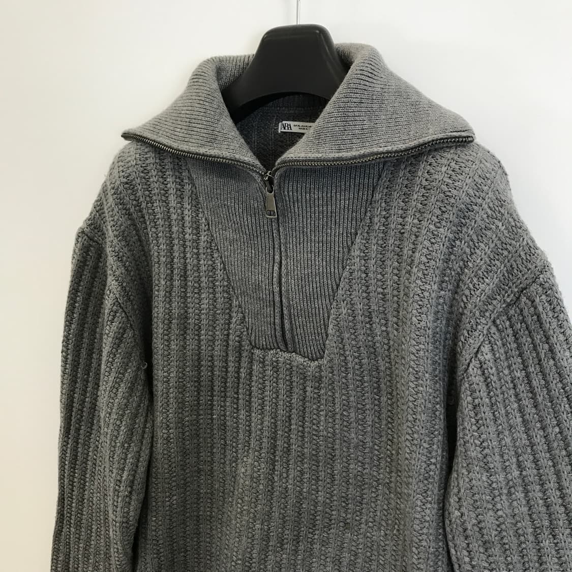 자라 하프집업 하찌니트 [XL] 상품이미지2