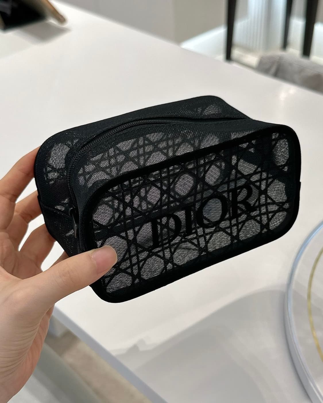 디올 블랙 메쉬 파우치 새상품 상품이미지2