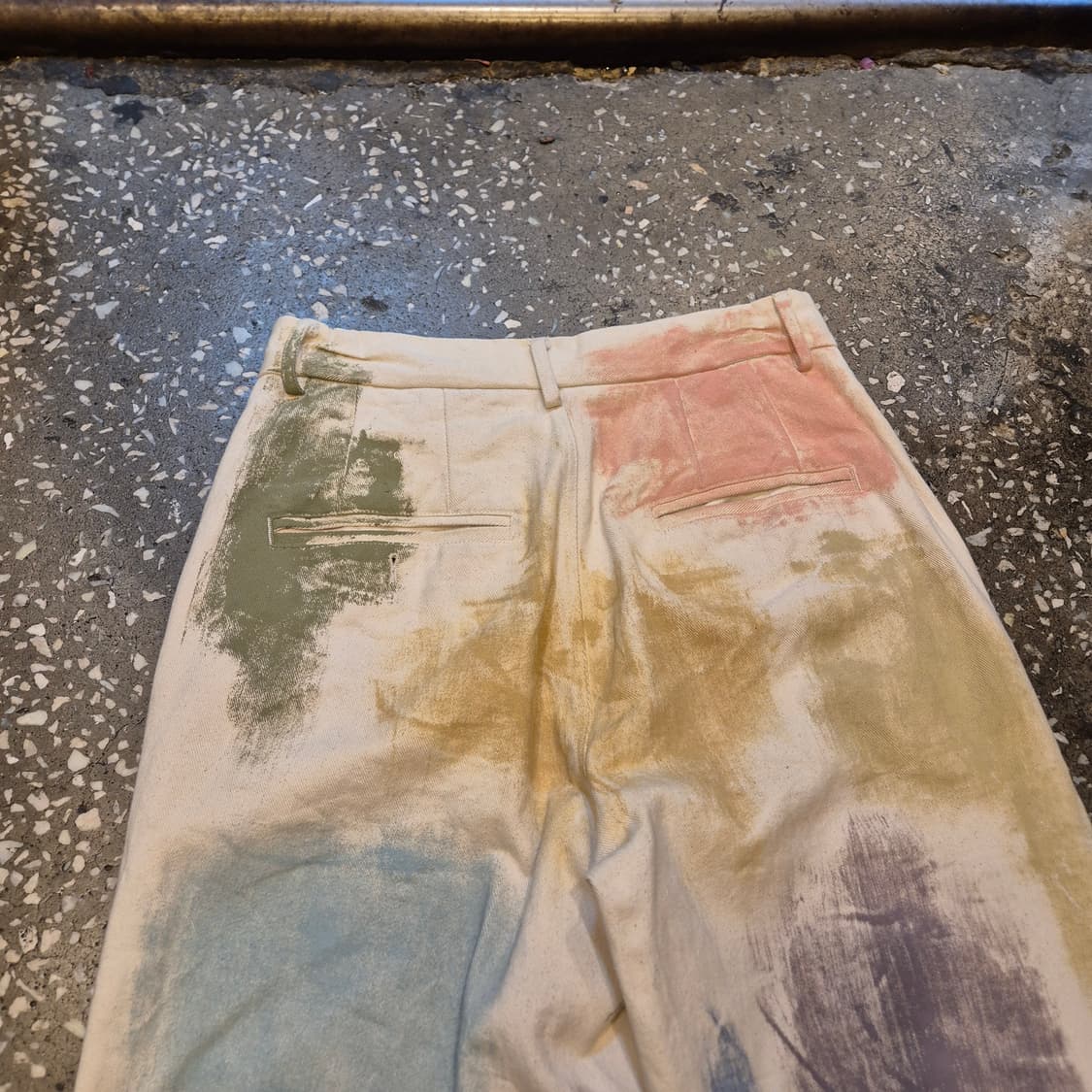 28~29인치 페인팅커스텀 데님팬츠  상품이미지7