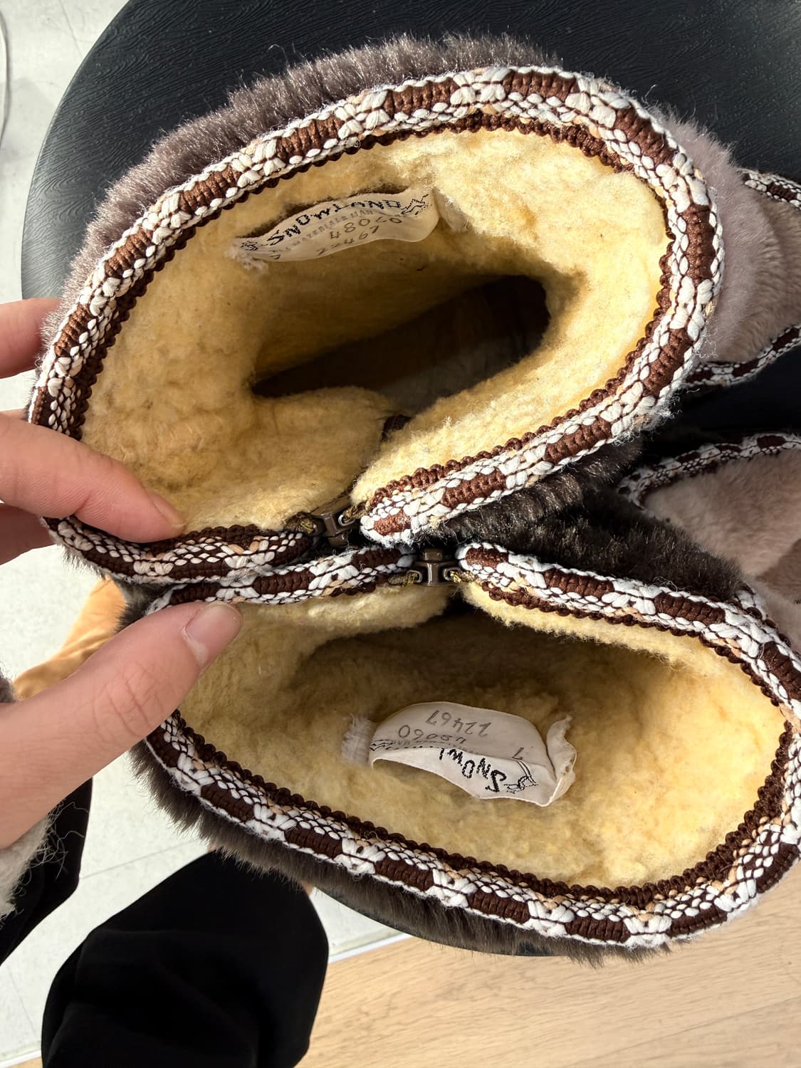 vintage fur boots 상품이미지4