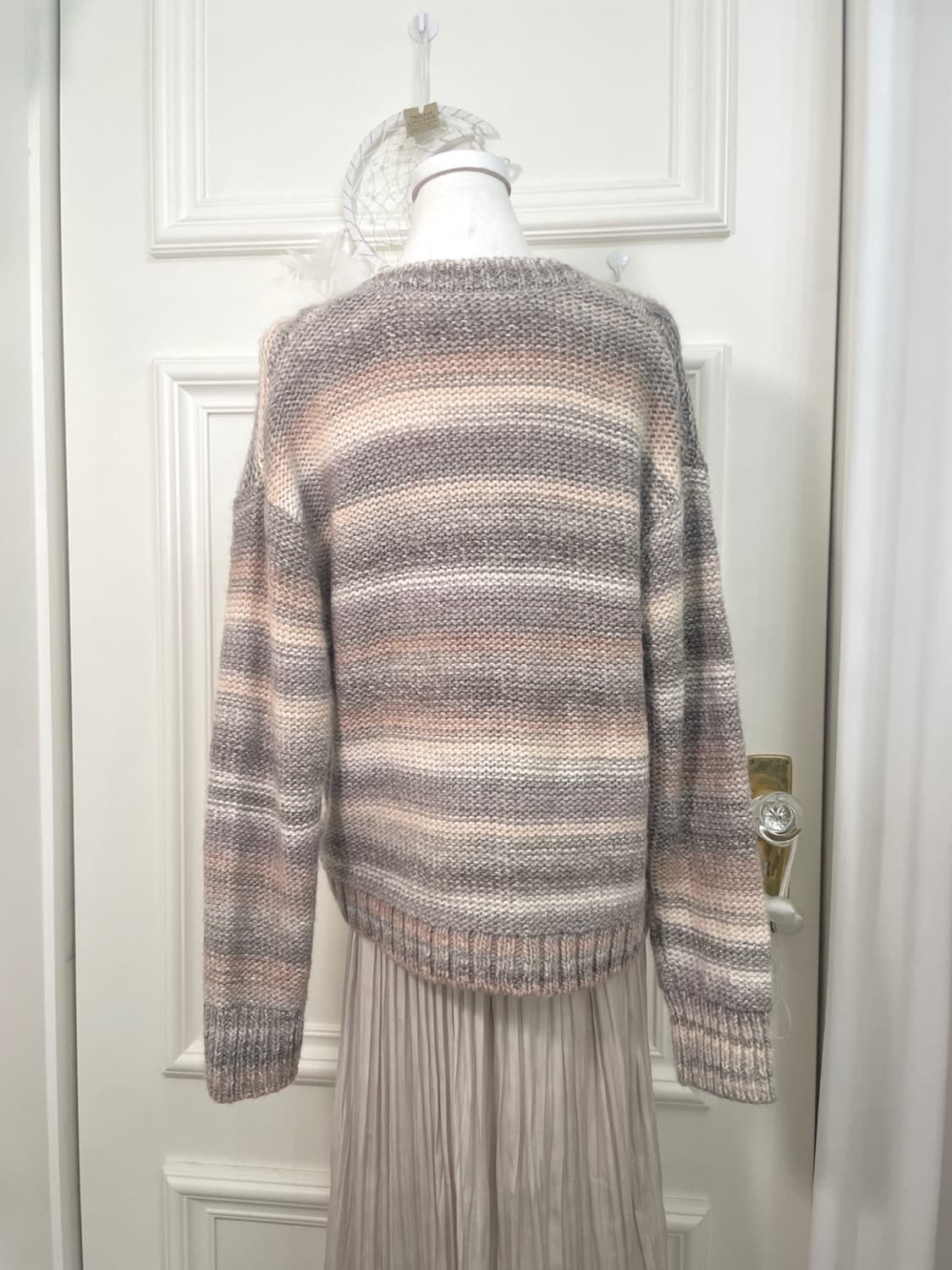 mute stripe glitter grandma cardigan 상품이미지5