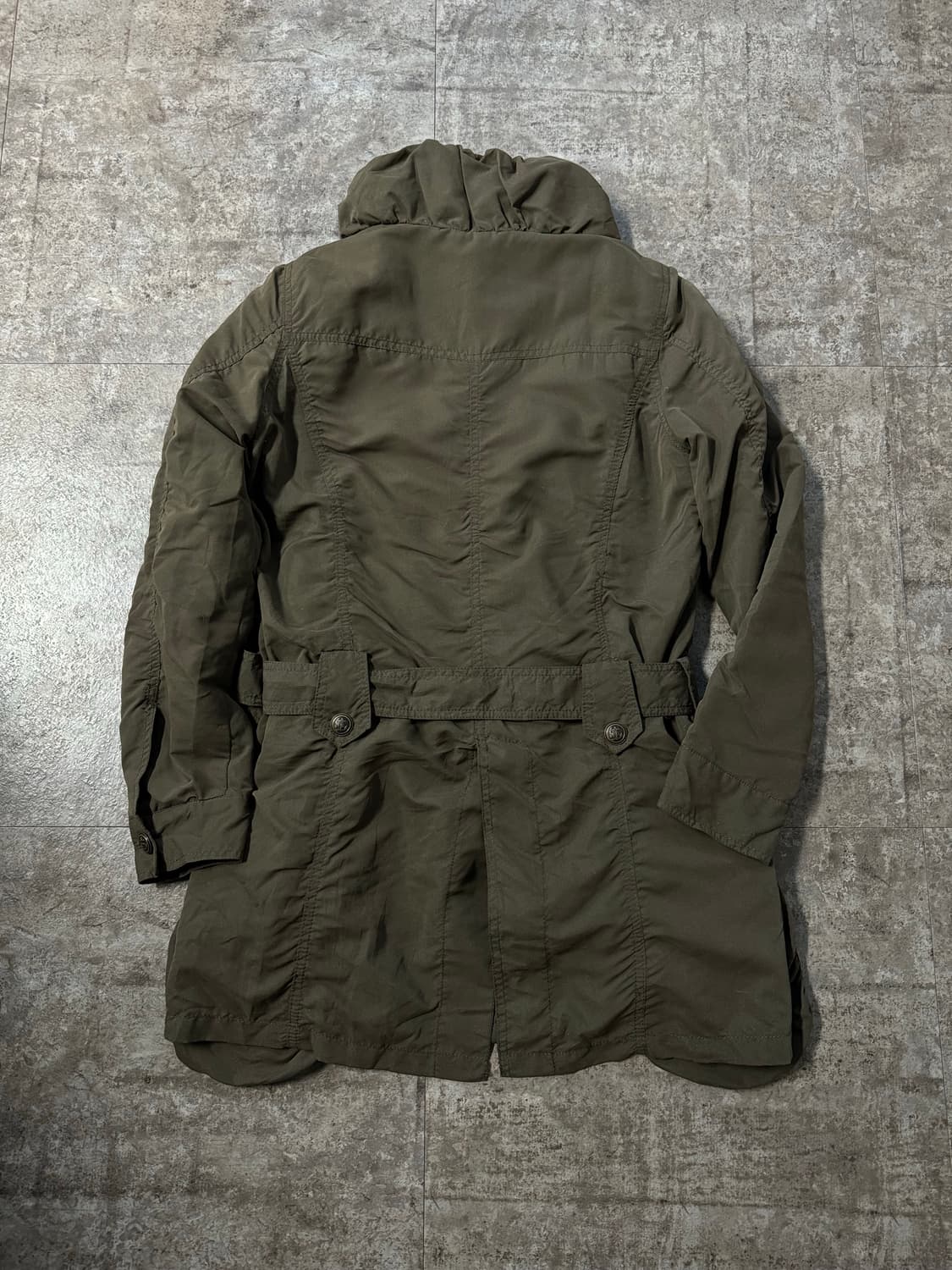 유틸리티 벨티드 하이넥 셔링 자켓 상품이미지7