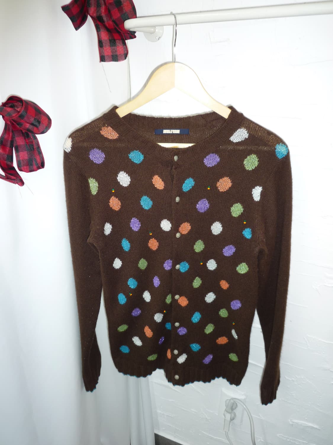 sweet polka knit cardigan 상품이미지7